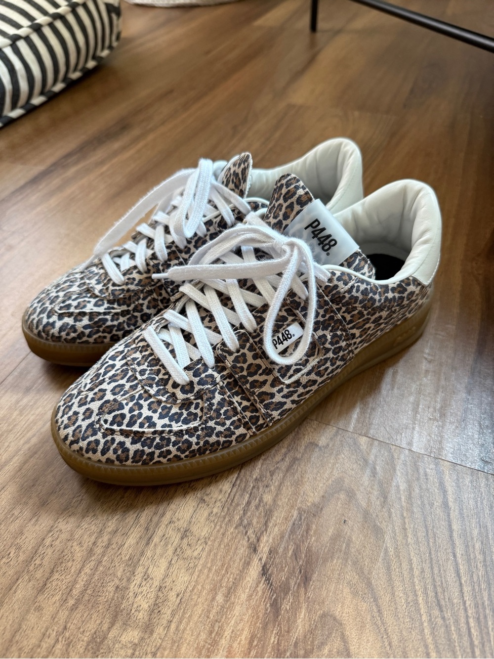 P448 Leopard Print Monza Sneakers - Size 39 (women’s 8.5)